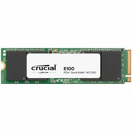 Crucial E100 1TB SSD PCIe 4.0 Gen4 M.2 2280 NVMe, Read/Write: 5000/3000 MB/s