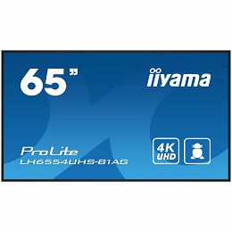 IIYAMA LH6554UHS-B1AG 65" 4K UHD Professional Digital Signage 24/7 display featuring Android OS IPS 500 cd/m² 3840 x 2160 @60Hz Android 11 OS, iiSignage2, FailOver, EShare  WiFi (Built-in)