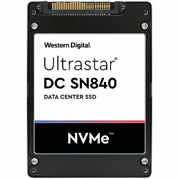 SSD Server WD Ultrastar DC SN840 NVMe 1.92TB 2.5"x15mm, 3D TLC, PCIe Gen3.1 1x4 (or 2x2), ISE, Read/Write: 3470/2280 MBps, IOPS 736K/108K, TBW 3504, DWPD 1, SKU: 0TS2046