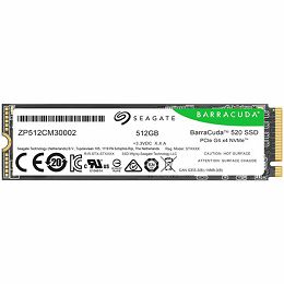 SSD SEAGATE BarraCuda 520 512GB M.2 2280-S2 PCIe Gen4 x4 NVMe 1.4, Read/Write: 5000/3800 MBps, TBW 200